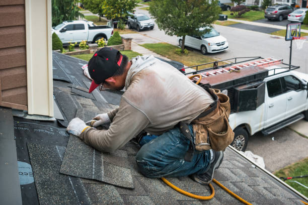 Professional Roof Installation technician working in Teeds Grove, IA